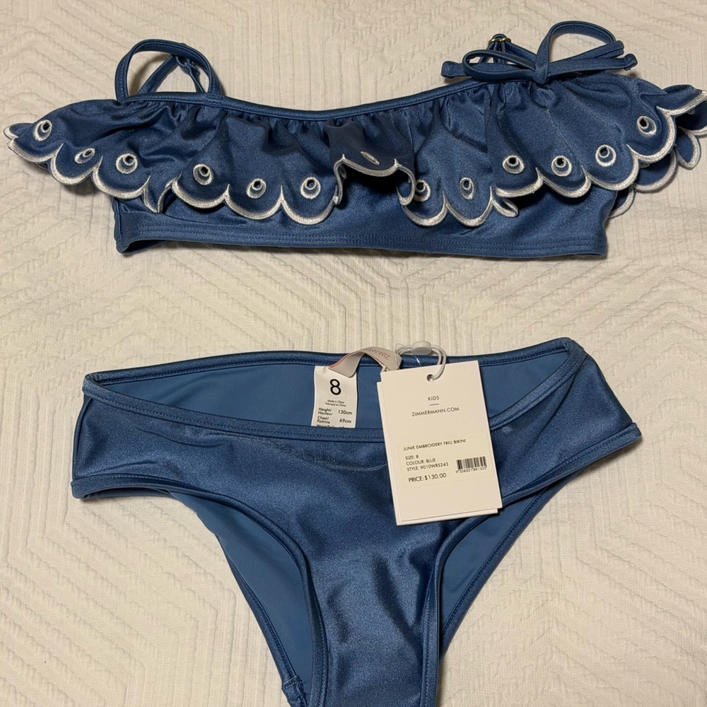 Zimmermann Blue Girls Two-piece swim suit